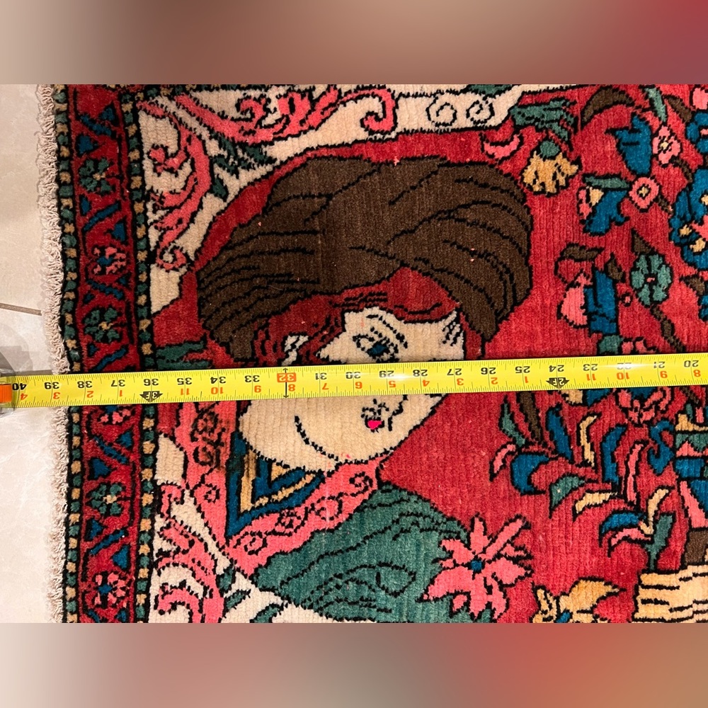 Handmade Oriental Pictorial Rug - Picture 6 of 8
